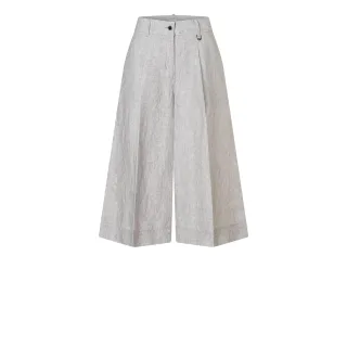 MAC - MAC JEANS - BRITT, Pure linen grau - Gr. - 40