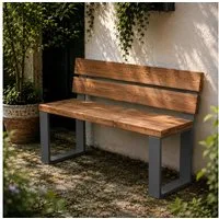 HAGO Sitzbank 2er Set Bankkufen Bankgestell Möbelfüße Gartenbank Anthrazit Stahl (2-St., 2er Set), Witterungsbeständig