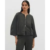 someday Jackenblazer Nolene aus Viskose-Crêpe mit fließendem Fall Mit zarten Faltendetails und ballonigen Ärmeln