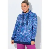 Ulla Popken Sweatshirt Sweatshirt Stehkragen Langarm recycelt