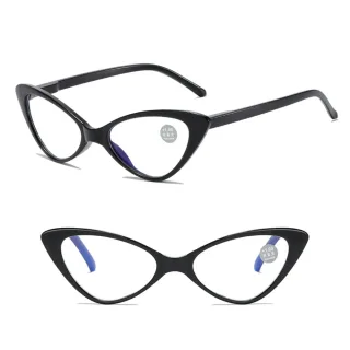 Fashion Classic Retro Cat Eye Type Reading Glasses for Women Anti Blue Light Presbyopic Eyeglasses