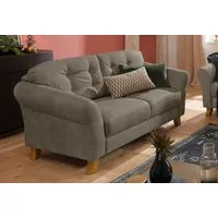 OTTO home 3-Sitzer Trondheim, mit Federkern, Knopfheftung im Rücken