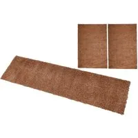 OTTO home Bettumrandung Viva, Höhe 45 mm, (3-tlg), Bettvorleger, Läufer-Set, Uni-Farben, einfarbig, besonders kuschelig