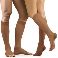 Tonus Elast Strümpfe Kompression Kniestrümpfe offene Zehen Kl.1 0408LUX Kompressionswirkung
