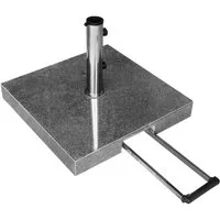 anndora Betonschirmständer Granitständer für Sonnenschirme - 55 kg rollbar