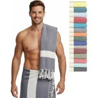furora HOLIDAY Saunatuch Saunahandtuch Saunatuch Damen + Herren, Hamamtuch groß 100x200 XXL