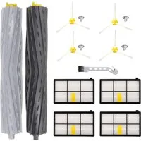 MSM Saugroboter Zubehör-Set Ersatzteile Bürsten Filter Für iRobot Roomba 800 900 Serie, Zubehör für iRobot Roomba 860, iRobot Roomba 865, iRobot Roomba 866, iRobot Roomba 870, iRobot Roomba 871, iRobot Roomba 875, iRobot Roomba 876, iRobot Roomba 880