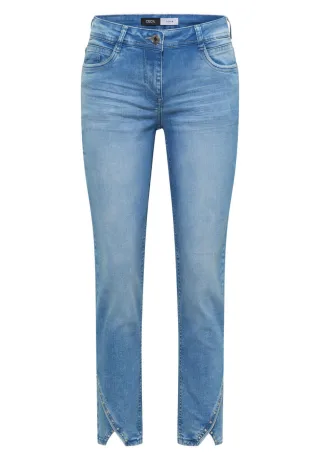 Cecil - Straight Fit Jeans 7/8-Länge blau - Gr. - 28