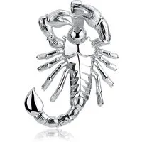 Materia Kettenanhänger Herren Silber Skorpion Sternzeichen KA-370, 925 Sterling Silber, rhodiniert