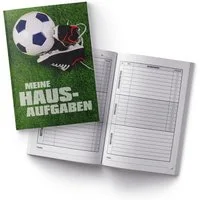 itenga Notizheft itenga Hausaufgabenheft Fußballschuhe (Motiv 13) DIN A5, 96 Seiten