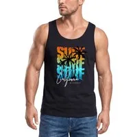 Neverless Tanktop Herren Tank-Top Sommer Surf California Palmen Muskelshirt Muscle mit Print