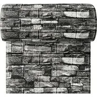 Agger 3D Wandpaneel 3D Wandpaneele Wandverkleidung Selbstklebend Tapeten Steinoptik, (1-tlg) 500*35cm Wasserdicht Wandtapete Küchenrückwand