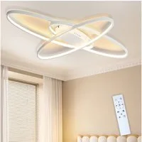 Nettlife LED Deckenleuchte Wohnzimmerlampe mit Fernbedienung Geometrisch, Dimmbar, Für Wohnzimmer Schlafzimmer Esszimmer Büro