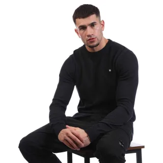 Weekend Offender - "Argentina" Pullover für Herren, Rundhalsausschnitt, Baumwolle (Marine)