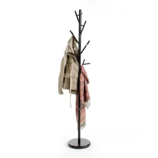 Idimex Kleiderständer, Schwarz, Metall, Mode, 30x177x30 cm, Garderobe, Garderobenständer