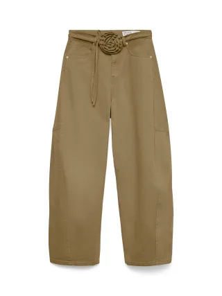 VERO MODA - VMKAITLIN HR WIDE COLORED BARREL JEANS Kelp - Gr. - 32