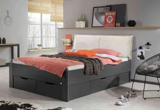Aditio 140x200 Bett mit Stauraum optional
