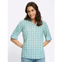 Witt Klassische Bluse Druckbluse 3/4-Arm
