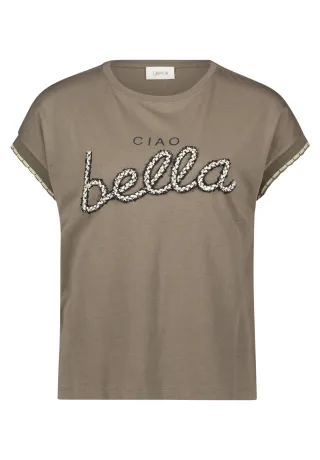 CARTOON - Casual-Shirt Patch Khaki/Black - Gr. - 40