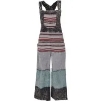 Guru-Shop Relaxhose Patchwork Latzhose, Japan Style, Boho Hose -.. alternative Bekleidung
