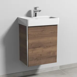 Sanipa 3way Waschtischunterbau zu Laufen Pro S Waschtisch mit 1 Tür, Eiche-Tabak BR78450