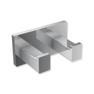 Hewi System 900 Q Doppelhaken 900Q90.00240 chrom, aus Edelstahl, 75x40x44mm
