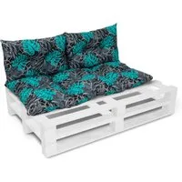 Amilian Stuhlkissen - Bankauflage - Gartenbankauflage - 60x120cm + 2 x 40x60cm, 3er Set - Gartenbankauflage - Pallettensitzkissen - Bankkissen