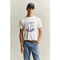 Gant T-Shirt GRAPHIC Regular fit mit Rundhalsausschnitt