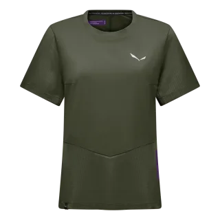 SALEWA - Pedroc Dry'Ton Hybrid T-Shirt Damen - Grün (Gr.32)