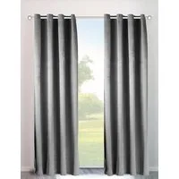 OTTO home Vorhang Velvet Uni (2 St), Ösen, blickdicht, Polyester, Blickdichter Samt, 2-er Set, edel, Gardine, multifunktional