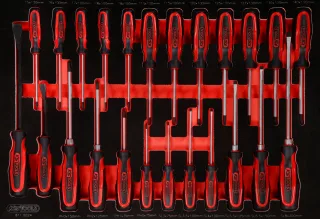 KS Tools Schraubendreher-Satz in Schaumstoffeinlage, 24-tlg - 811.0024