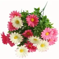Kunstblume Kunstblumen wie Echt, Künstliche Blumen Balkonpflanzen Outdoor, Agger, Wetterfester Kunstblumenstrauß UV-beständig für Balkon & Deko