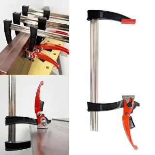 Quick Ratchet Parallel F Clamp Bar Clamp for Woodworking DIY Carpentry Hand Tool Gluing or Fixing Workpieces
