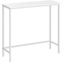 LuxusKollektion Konsolentisch Schmaler Konsolentisch 75 cm Beistelltisch Flurtisch Weiß Eingang