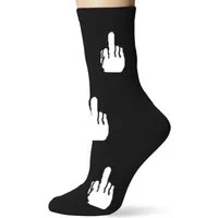 Geschenkehöhle Langsocken Lustige Mittelfinger Socken - Geschenkidee für Damen & Herren Wenn Worte zu viel sind – trage Socken, die für dich sprechen