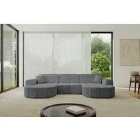ALTDECOR Wohnlandschaft Livo-U1, Sofa Praktische Bequeme Funktionsecke Couch U-Form Eckcouch, Corner Sofa U-Form Vielseitige Sofa Wohnlandschaft Wohnzimmer