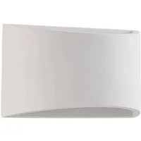 Lindby Wandleuchte Heiko, Gips Weiß IP20, 1 x 5 W LED
