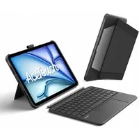 Inateck für 11 Zoll iPad Air M4 M3, iPad Pro, mit Touchpad iPad-Tastatur (Vertikaler/Horizontaler Ständer, Abnehmbar, mit Stifthalter)