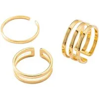 Firetti Ring-Set Multipack Schmuck Geschenk Damenring (Set, 3-tlg), Made in Germany