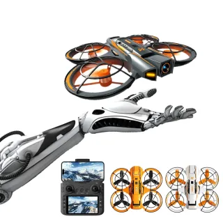 A21 PRO Mechanical Armor Style WiFi FPV with 5.6inch LCD Screen Controller Dual Camera Servo Gimbal Optical Flow Hover B