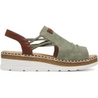 Rieker Rieker Damen-Sandalen Grün V1261-52 Sandale