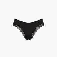 cfab (creamy fabrics) Tanga Lace Tanga-Schwarz-2XL
