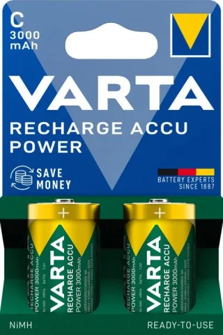 Recharge Accu Power HR14, C (Baby), 3.000 mAh, Akku 2 Stück