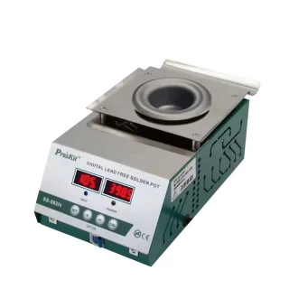 Pro'sKit SS-562NH Digital Lead-Free Solder Pot 300W 600℃ Temperature Control Titanium Soldering Tool