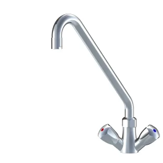 KWC Zweigriffmischer GASTRO Schwenkauslauf, A300 B300 C394, chromeline,101755 101755