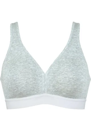 NATURANA - BH ohne BÃ¼gel grey melange-white - Gr. - 95D