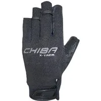 Chiba Kletterhandschuhe Via Ferrata X-Trem (Quickpull-Ausziehhilfe, aus Nappa-Leder) schwarz
