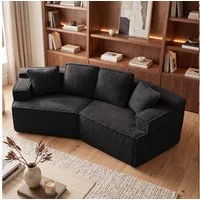 COMHOMA Sofa modulares Schlafsofa, Polstersofa, 3-Sitzer Sofa, Sektionscouch, Keine Montage erforderlich, mit Aufbewahrungstasche, schlaffunktion