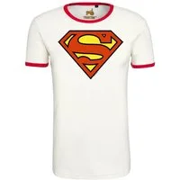 LOGOSHIRT T-Shirt Superman Logo mit trendigem Superhelden-Print