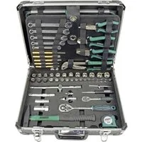 Brüder Mannesmann Werkzeuge Werkzeugkoffer Alu-Werkzeugkoffer, bestückt, 160-teilig M29078